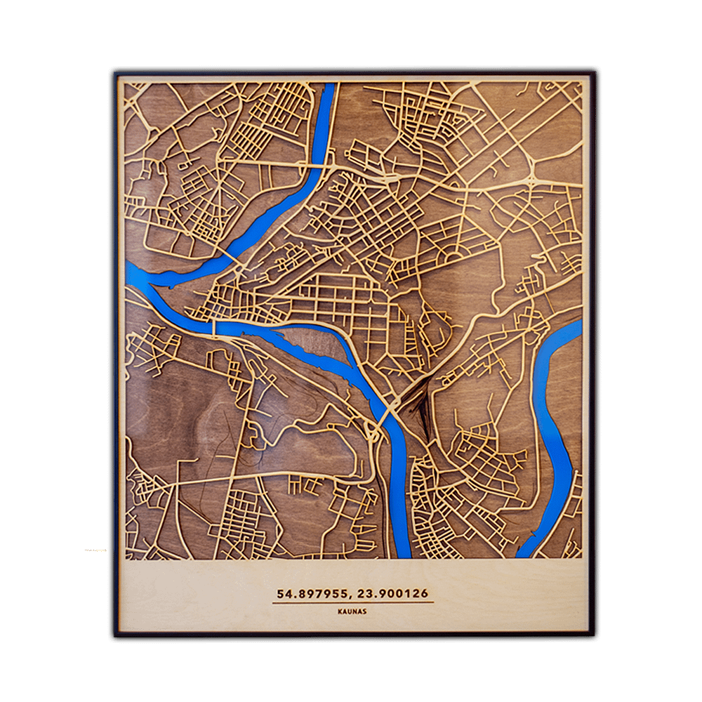Medinis Kauno žemėlapis