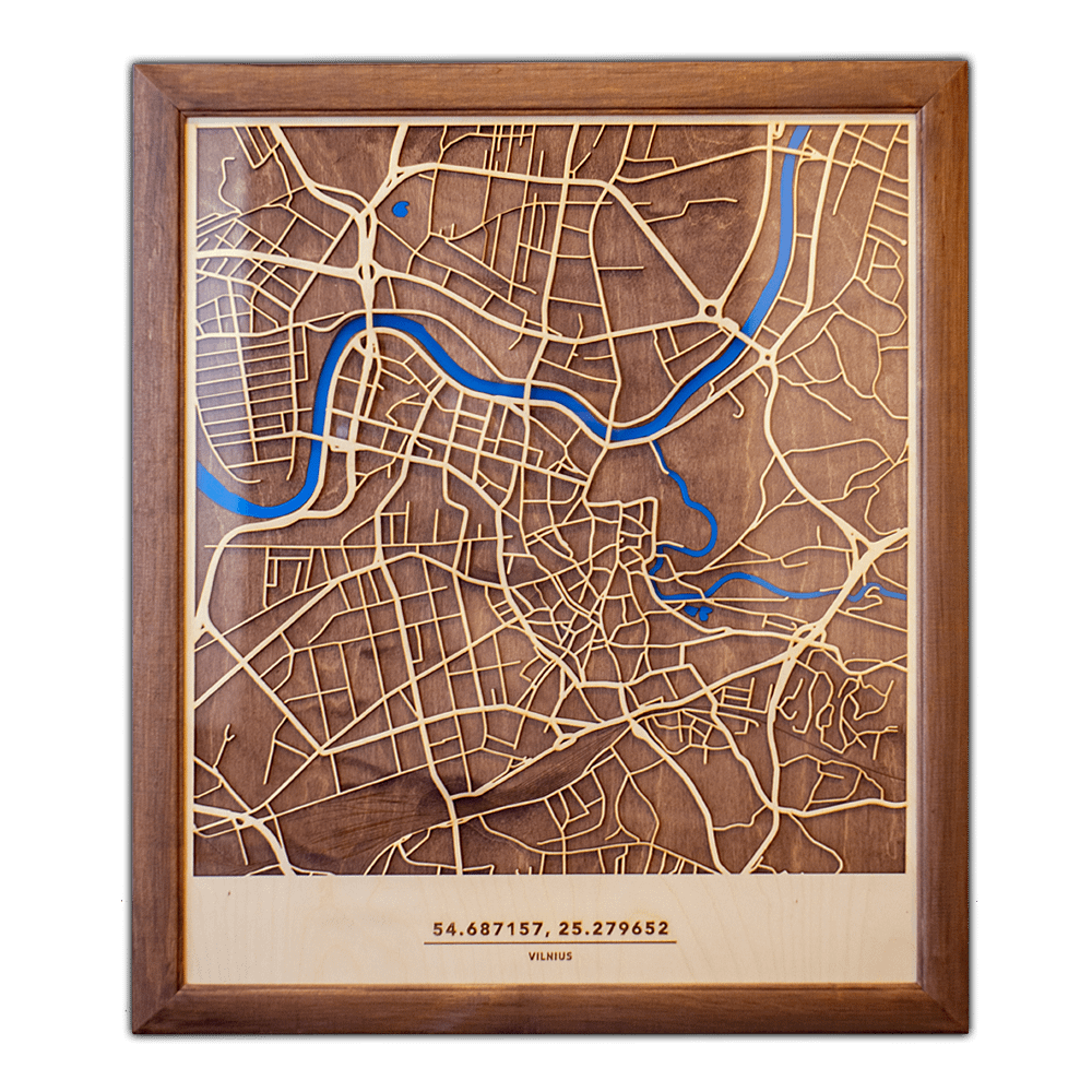 Medinis Vilniaus žemėlapis