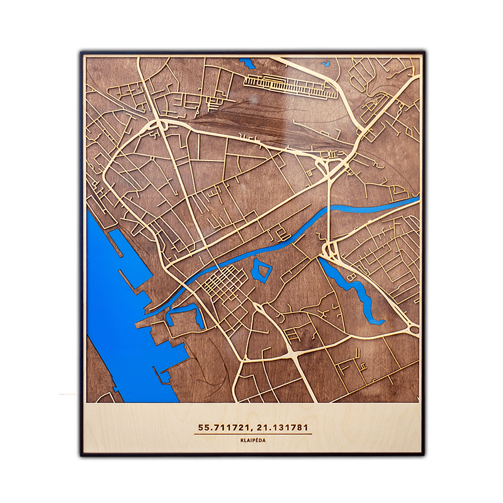 Medinis Klaipėdos žemėlapis