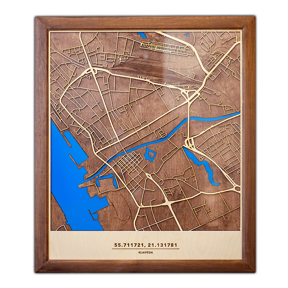 Medinis Klaipėdos žemėlapis